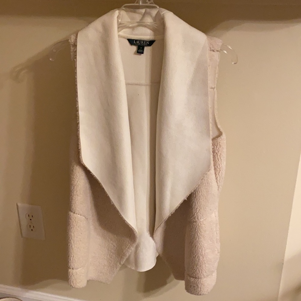 Ralph Lauren faux shearling vest Sz S